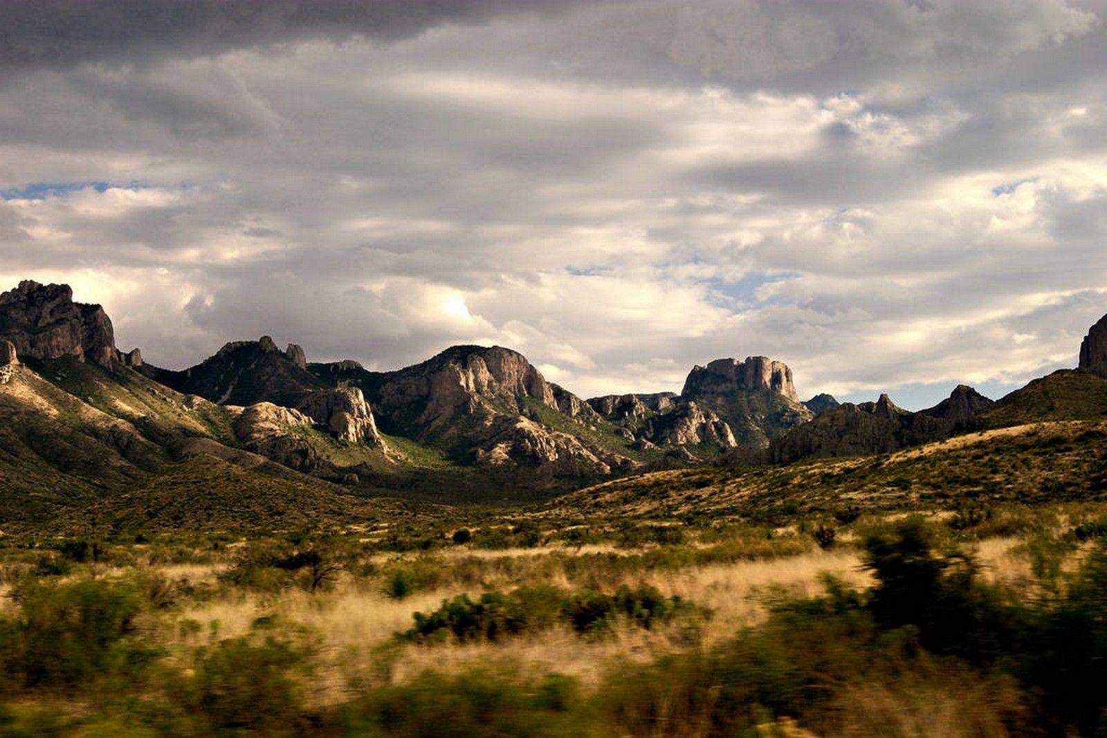 Field: Big Bend National Park Texas Nature Clouds Fun Field