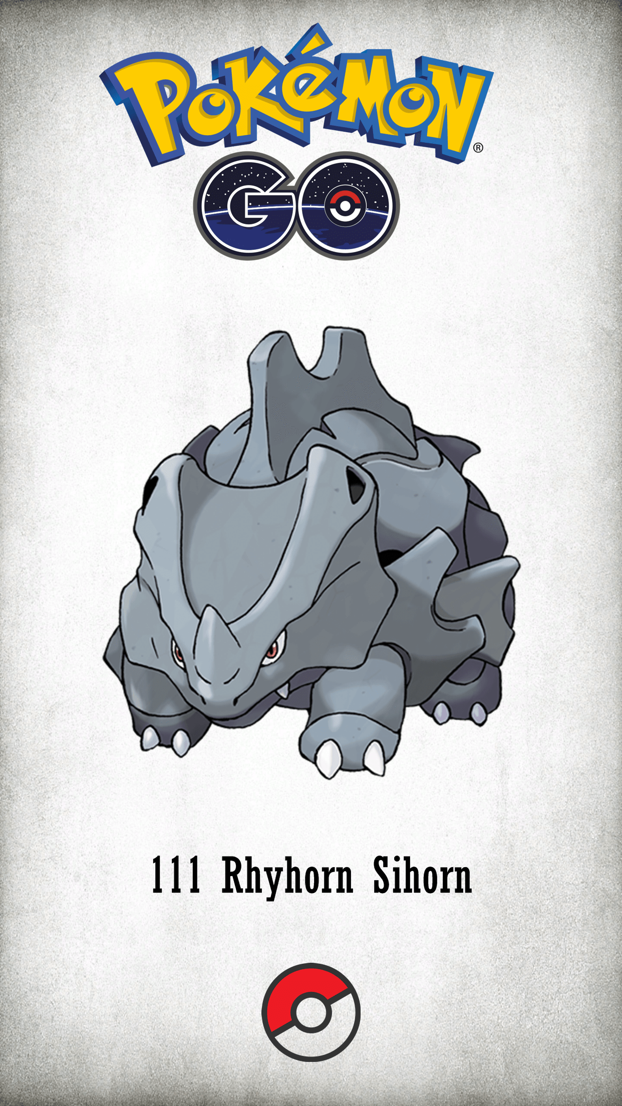 111 Character Rhyhorn Sihorn