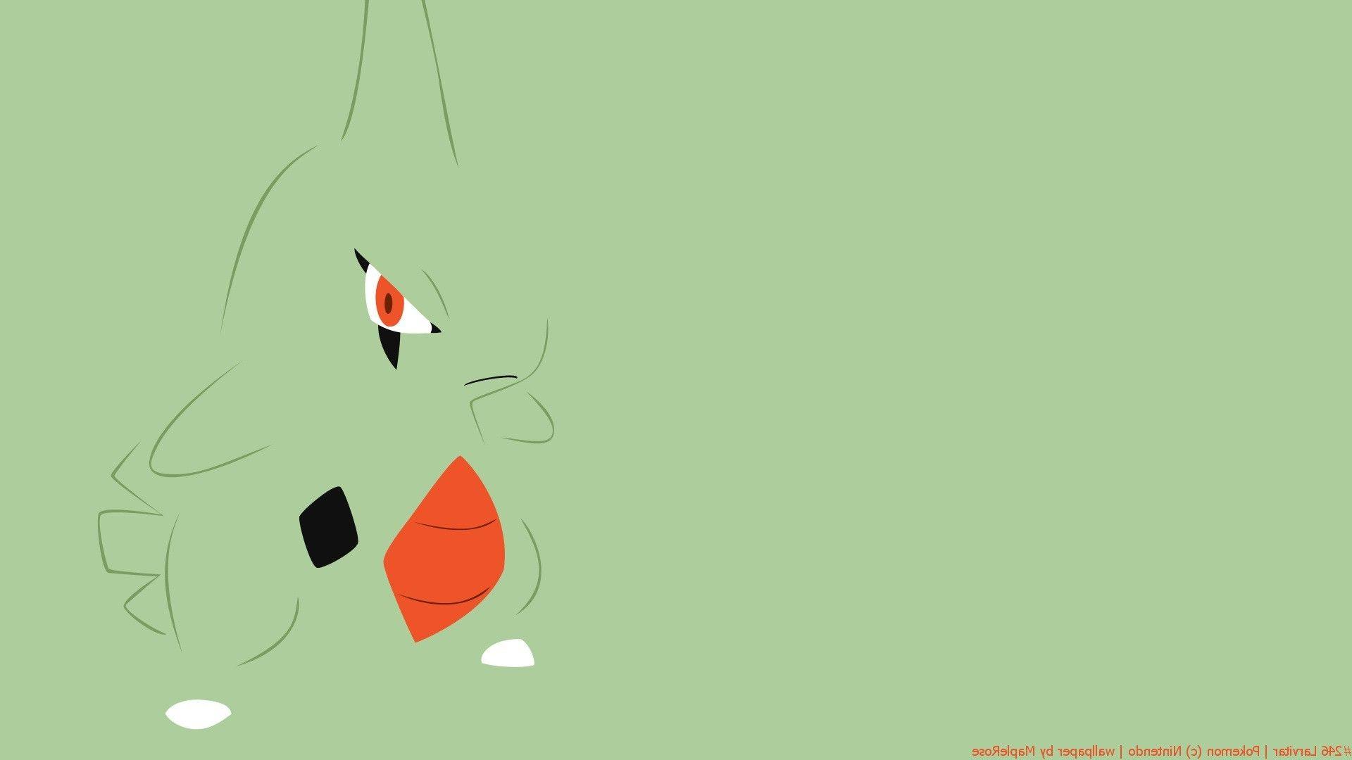 Pokémon, Larvitar, Pokemon Second Generation, Minimalism Wallpapers