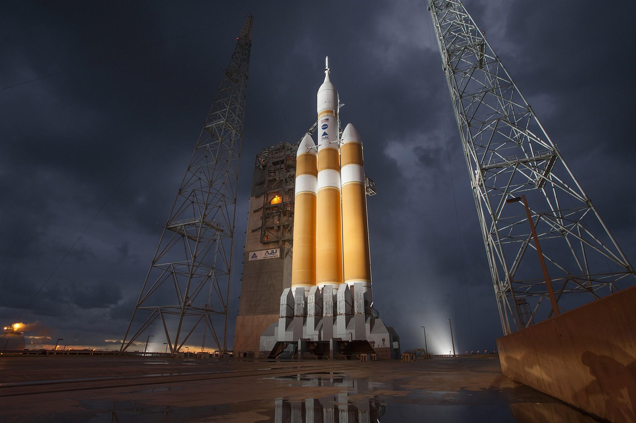 landscape, Clouds, Storm, NASA, Spaceship, Rockets, Orion, USA