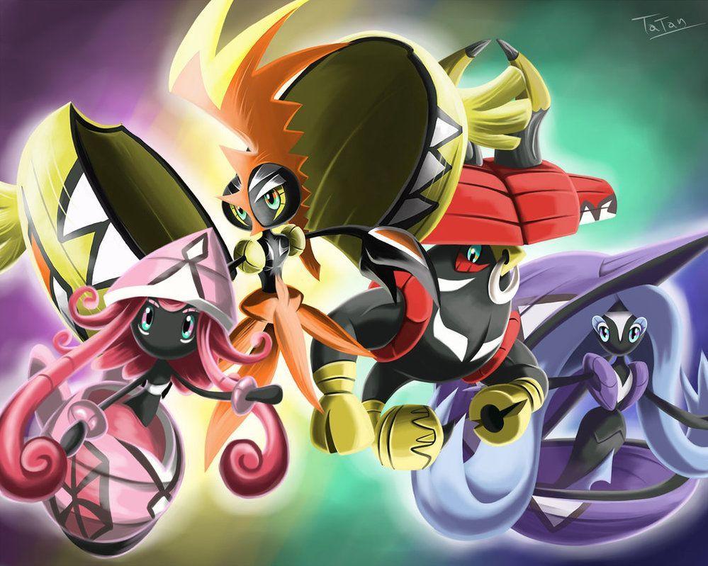 Tapu Bulu Tapu Fini Tapu Koko Tapu Lele by tatanRG