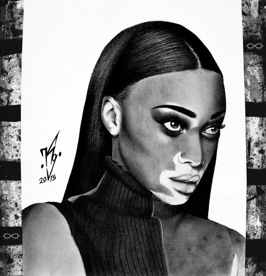 Winnie Harlow by KgTheOctopus