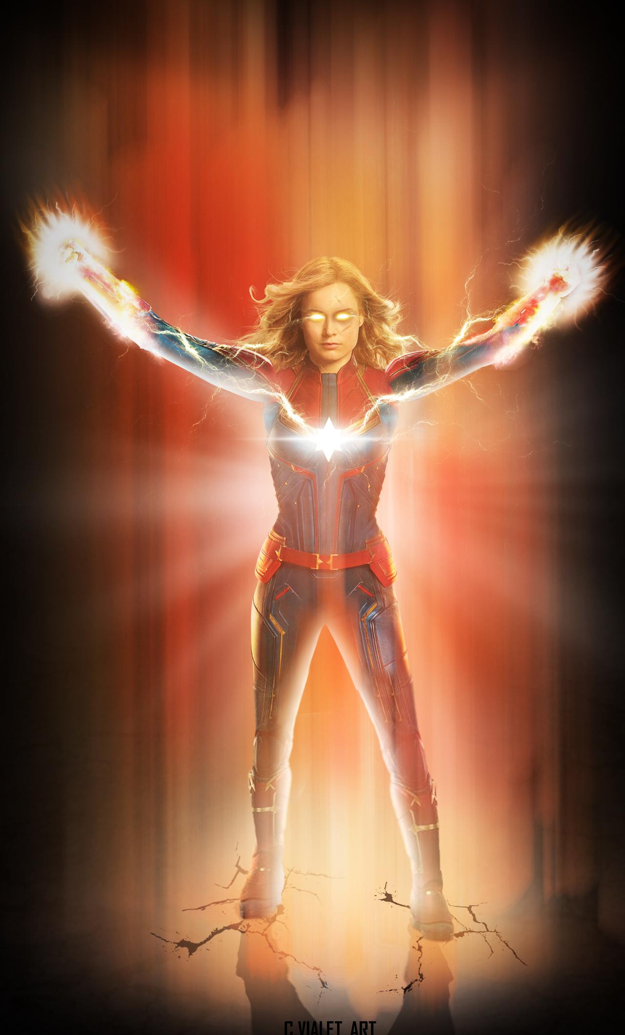 Captain Marvel 2019 New iPhone 6+ HD 4k Wallpapers, Image