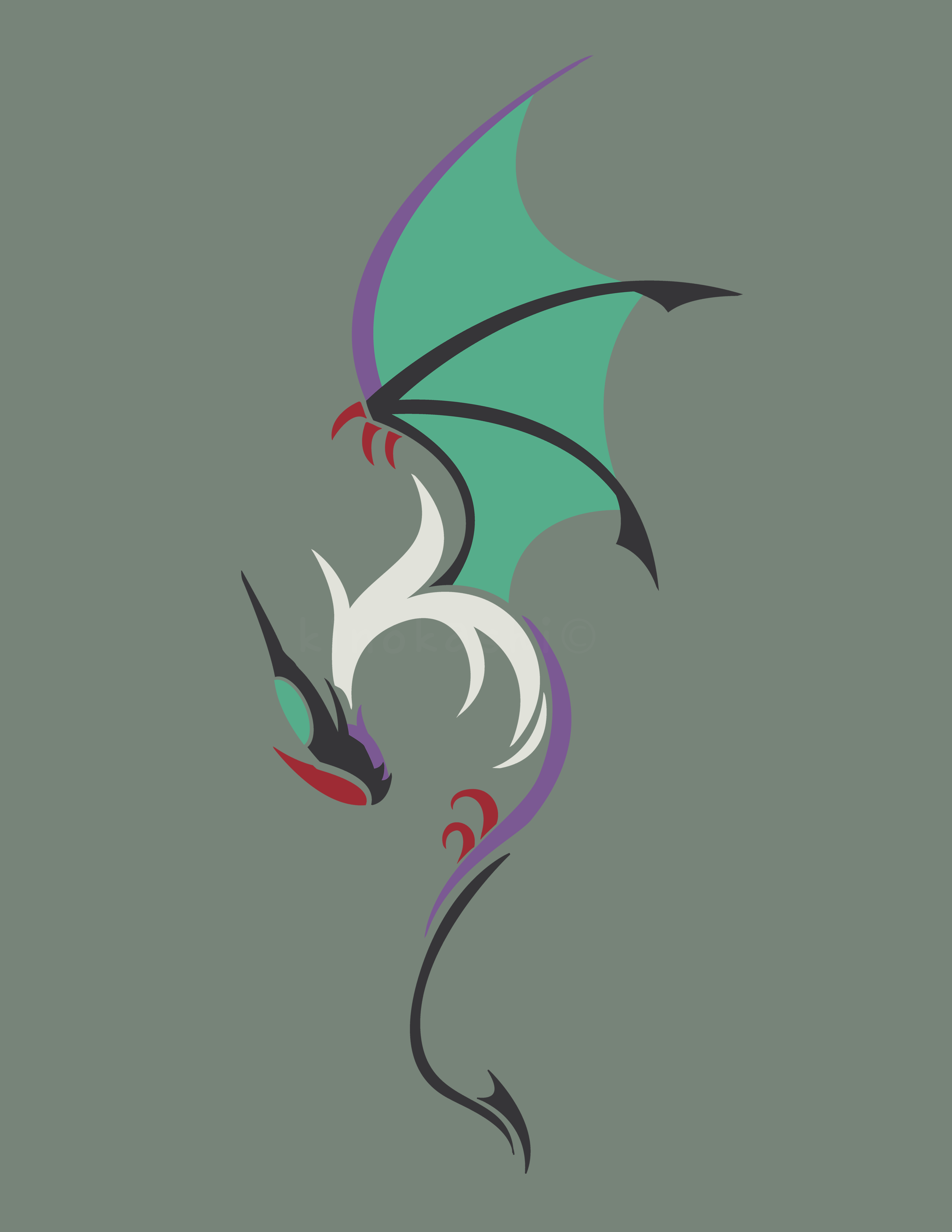 Noivern Design from my Rare Candy design Set. [OC] : pokemon