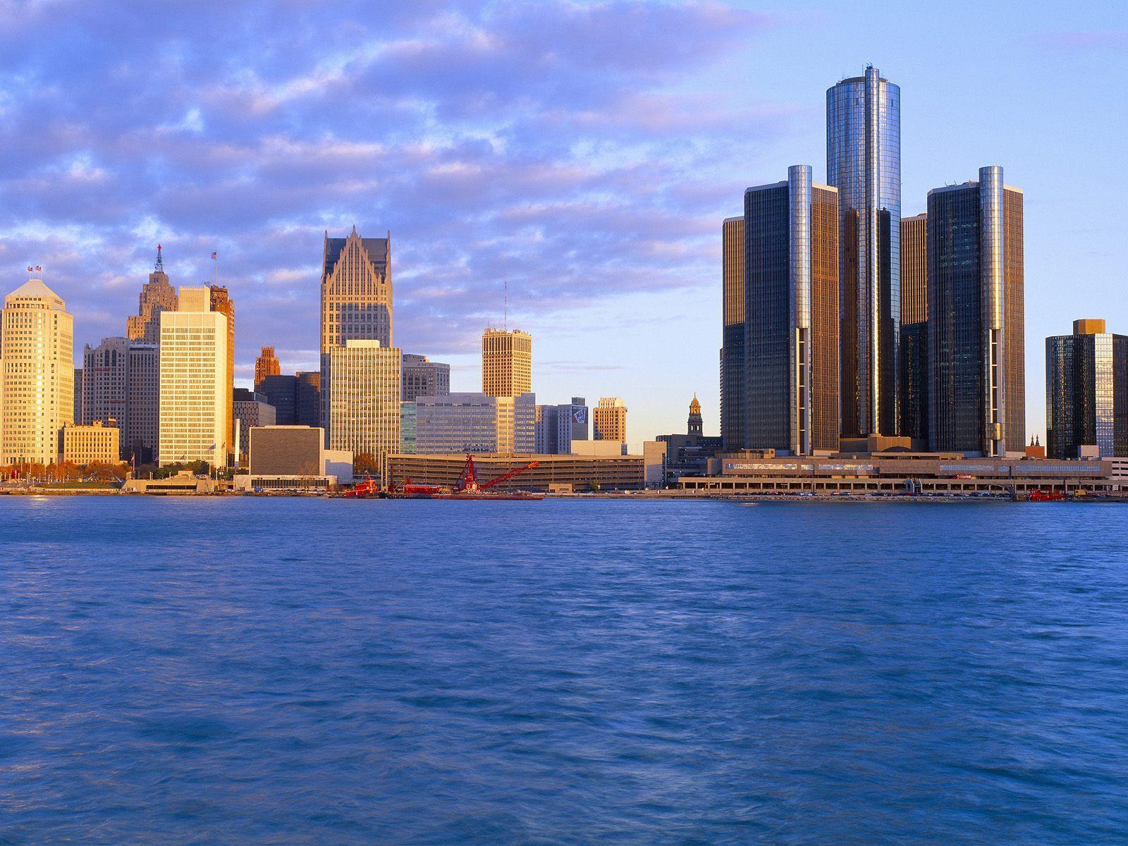 Detroit at sunrise Wallpapers