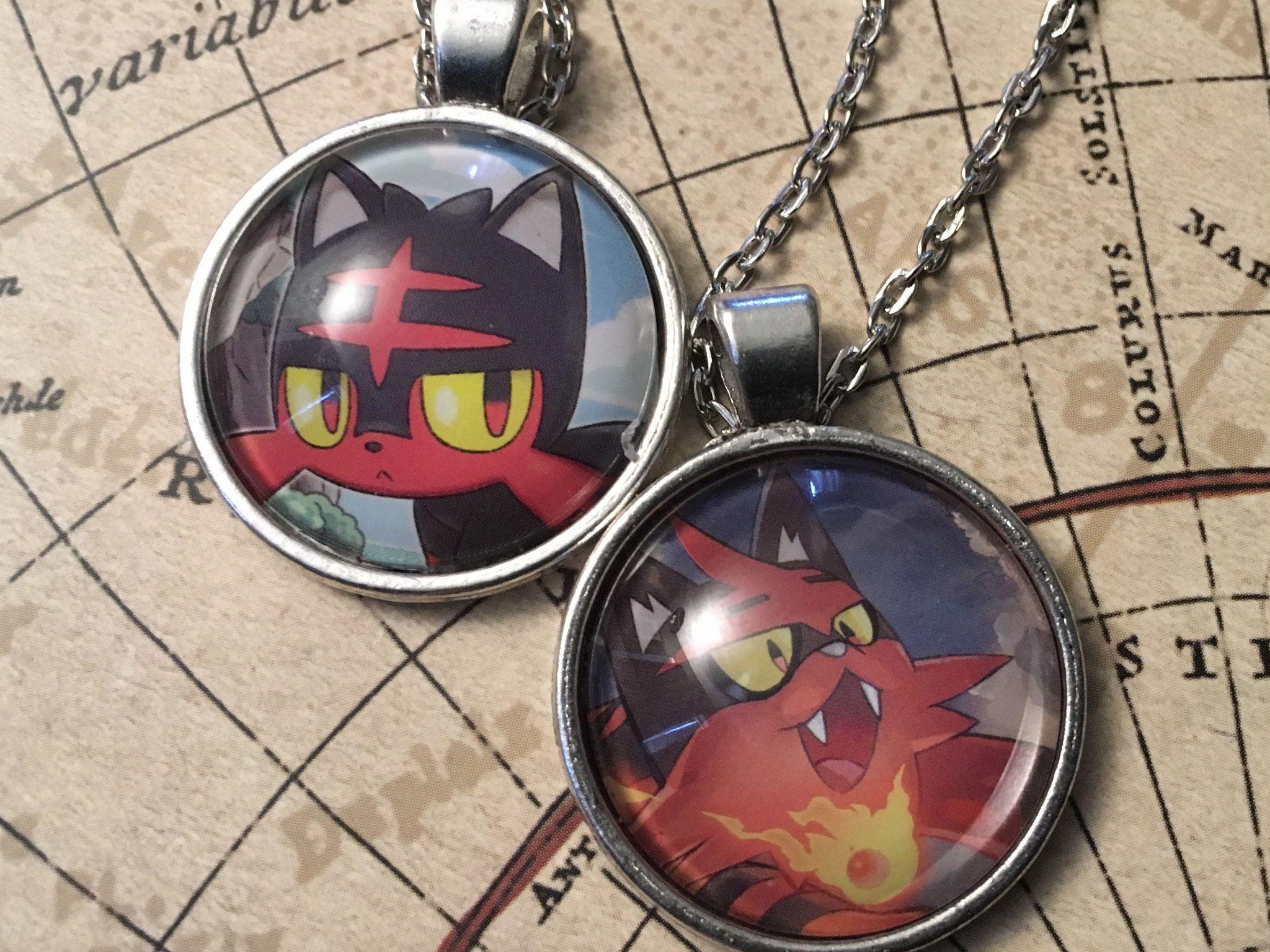 Litten / Torracat Pokemon Necklace