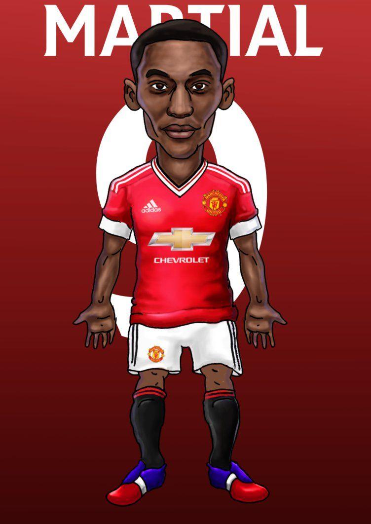 Anthony Martial caricature by kuzim