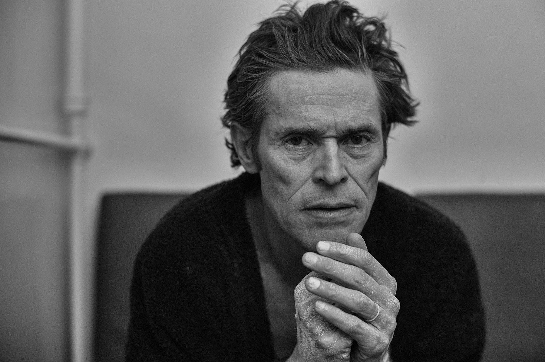 Download Willem Dafoe, Actor, Black And White, Face