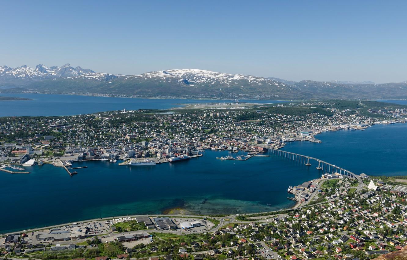 Wallpapers bridge, Norway, panorama, Norway, Tromso image for