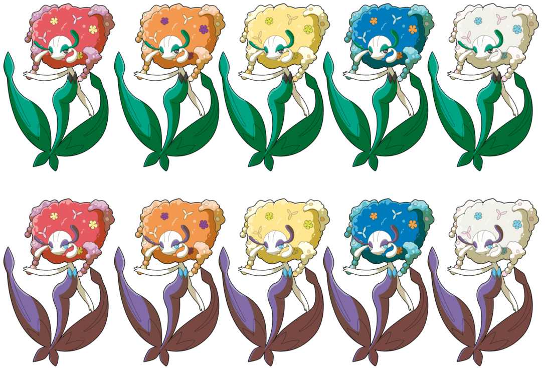 All Florges Colors by GeneralGibby