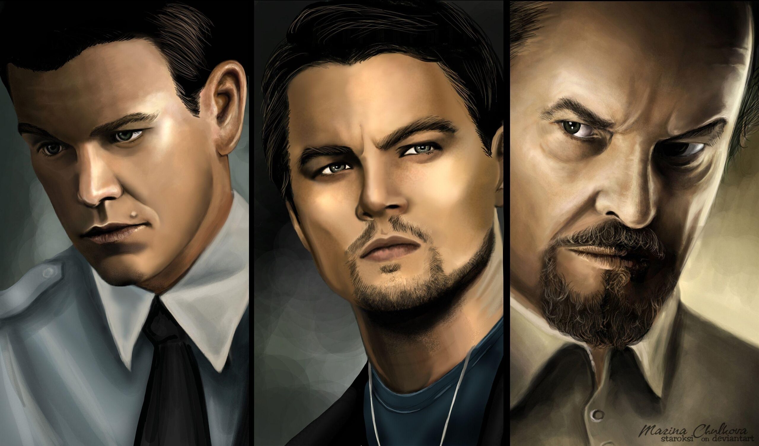 THE DEPARTED crime thriller leonardo diCaprio wallpapers