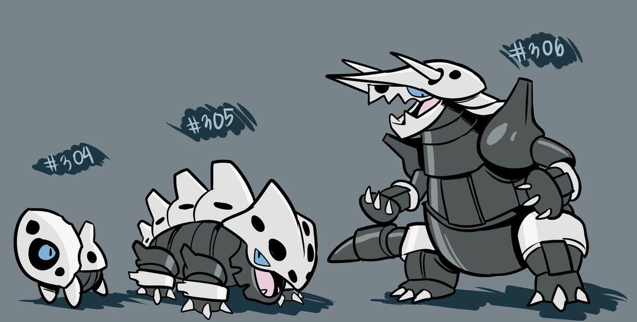 Aron, Lairon, Aggron by RoastedStix