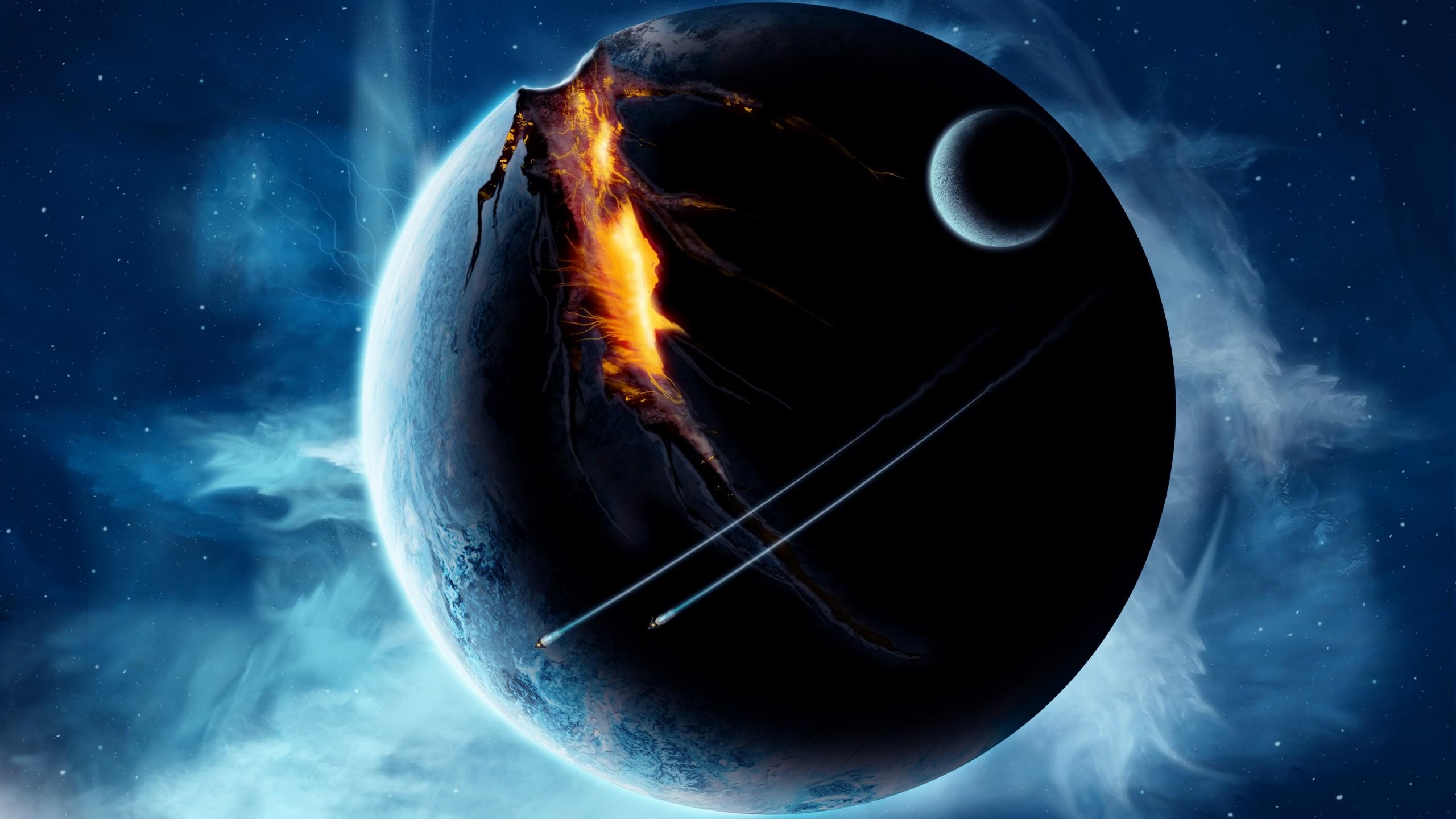 outer, Space, Planets, Broken, Spaceships Wallpapers HD / Desktop