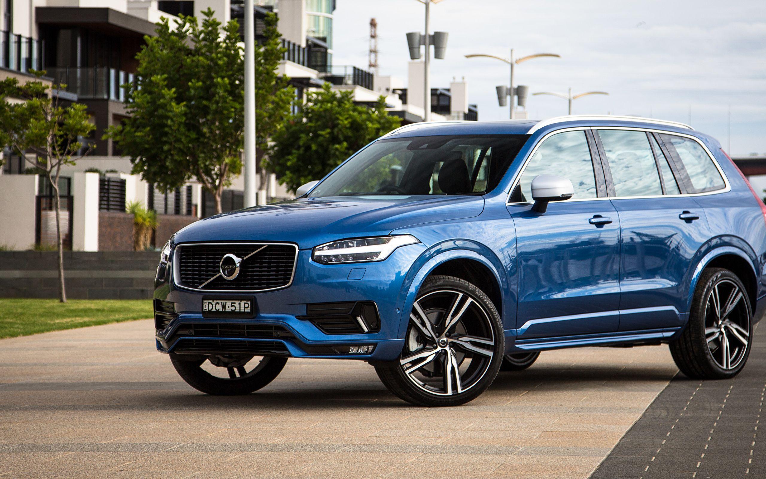 Wallpapers Volvo Crossover XC90 Blue Cars Metallic