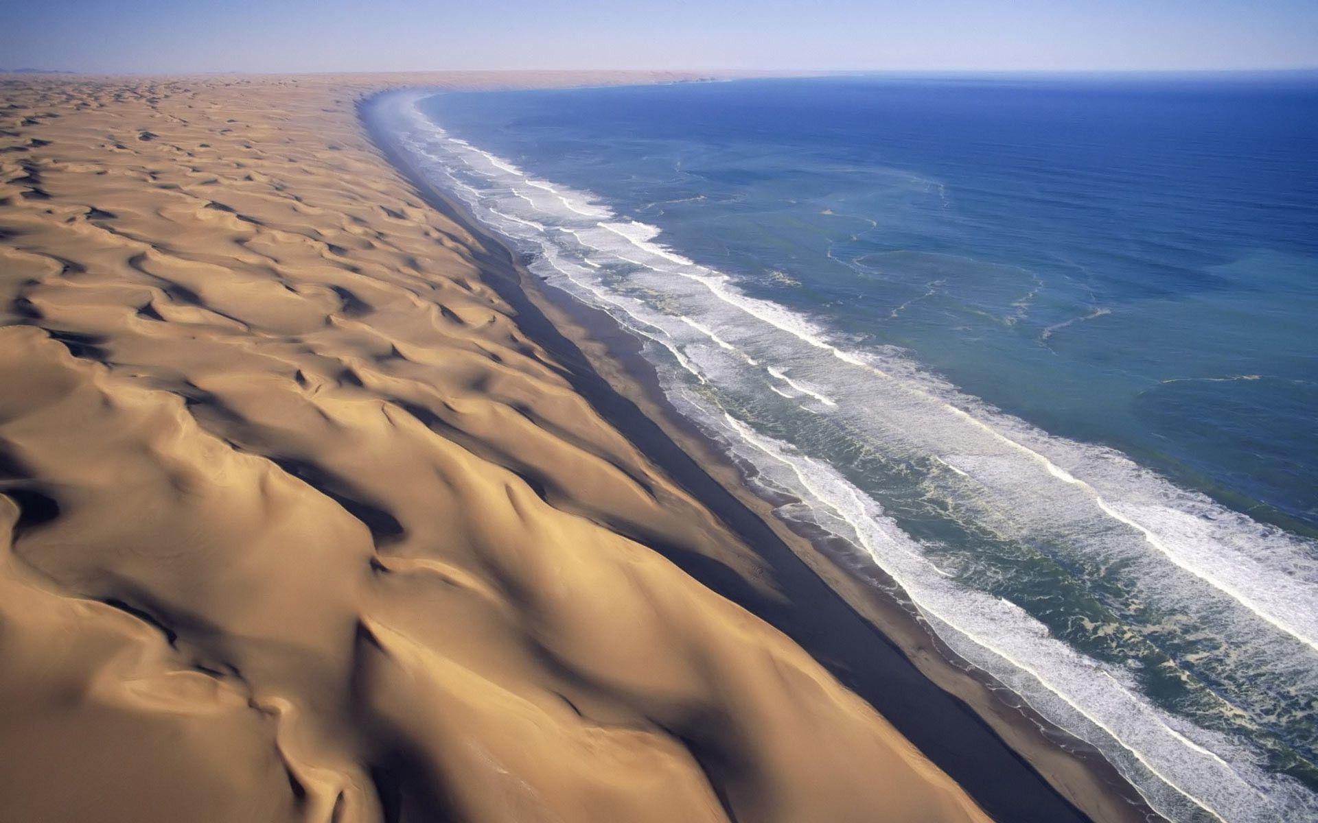 landscape, Dune, Beach, Namibia Wallpapers HD / Desktop and Mobile