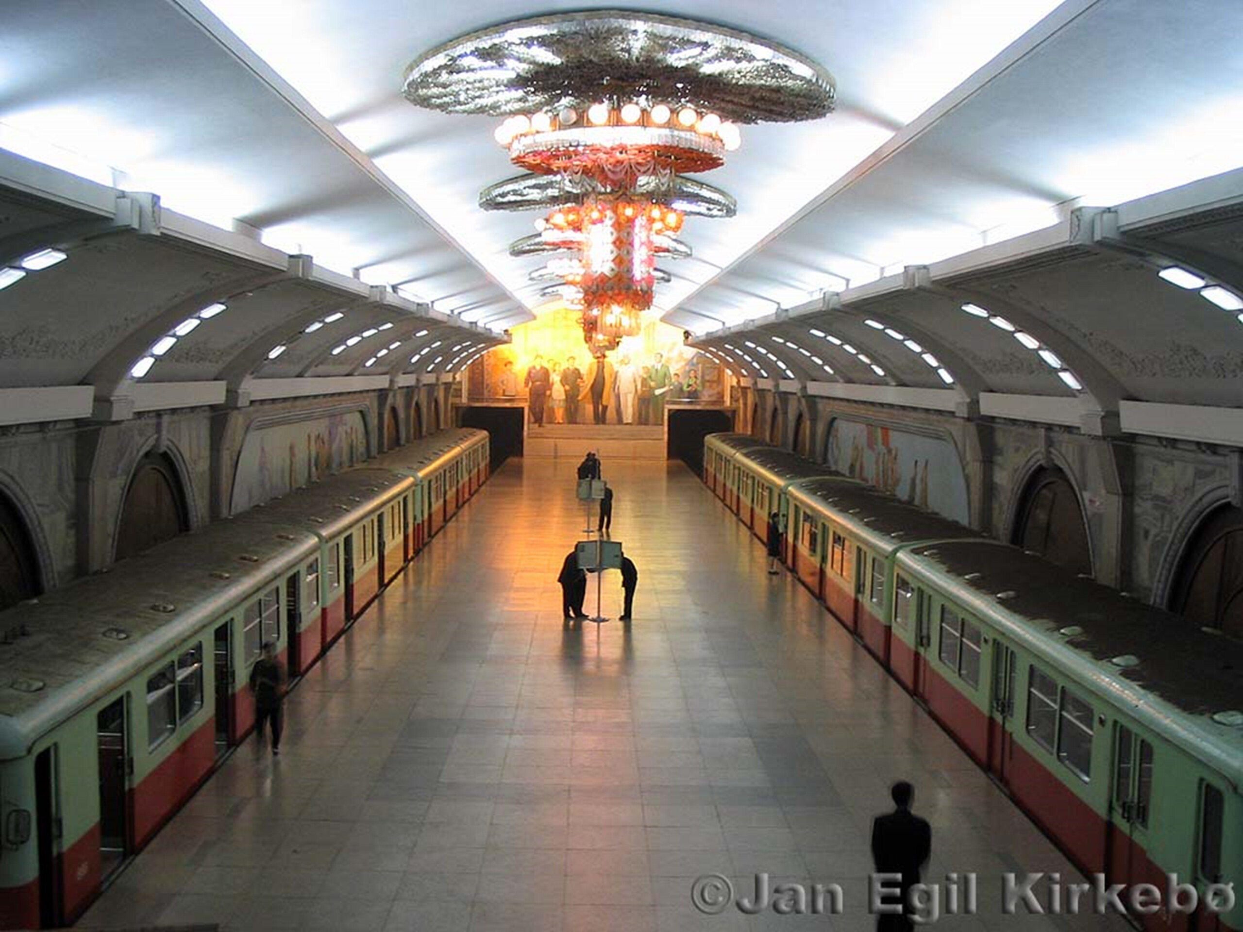 Pyongyang metro north korea city asia wallpapers