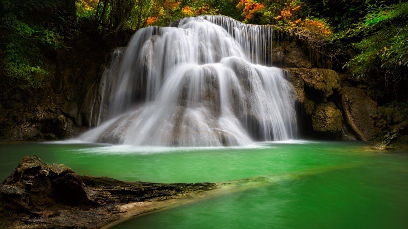 Beautiful Waterfall Greenery Serene Dominica Wallpapers Hd 1080p