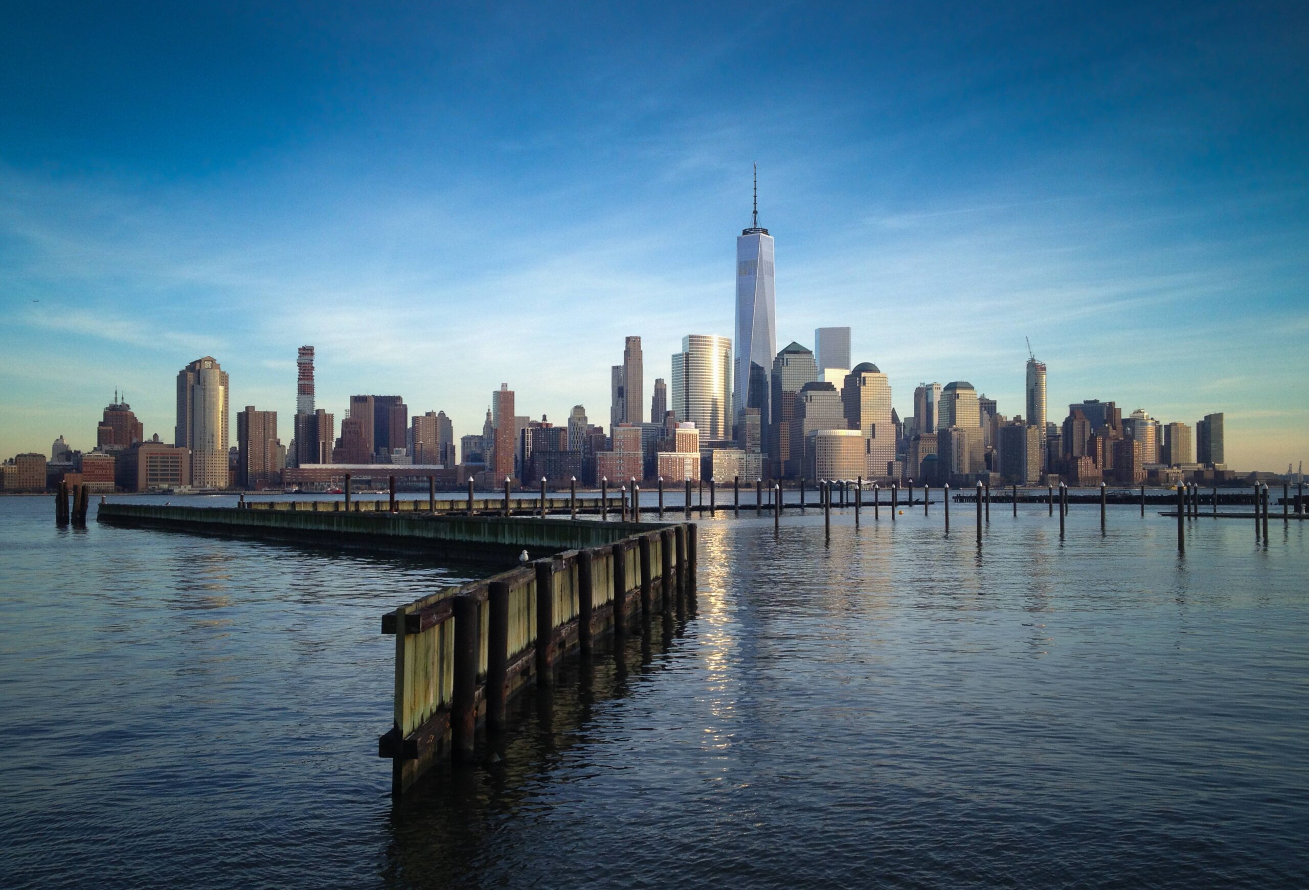 Lower Manhattan from Jersey City boardwalk [][OC] : wallpapers