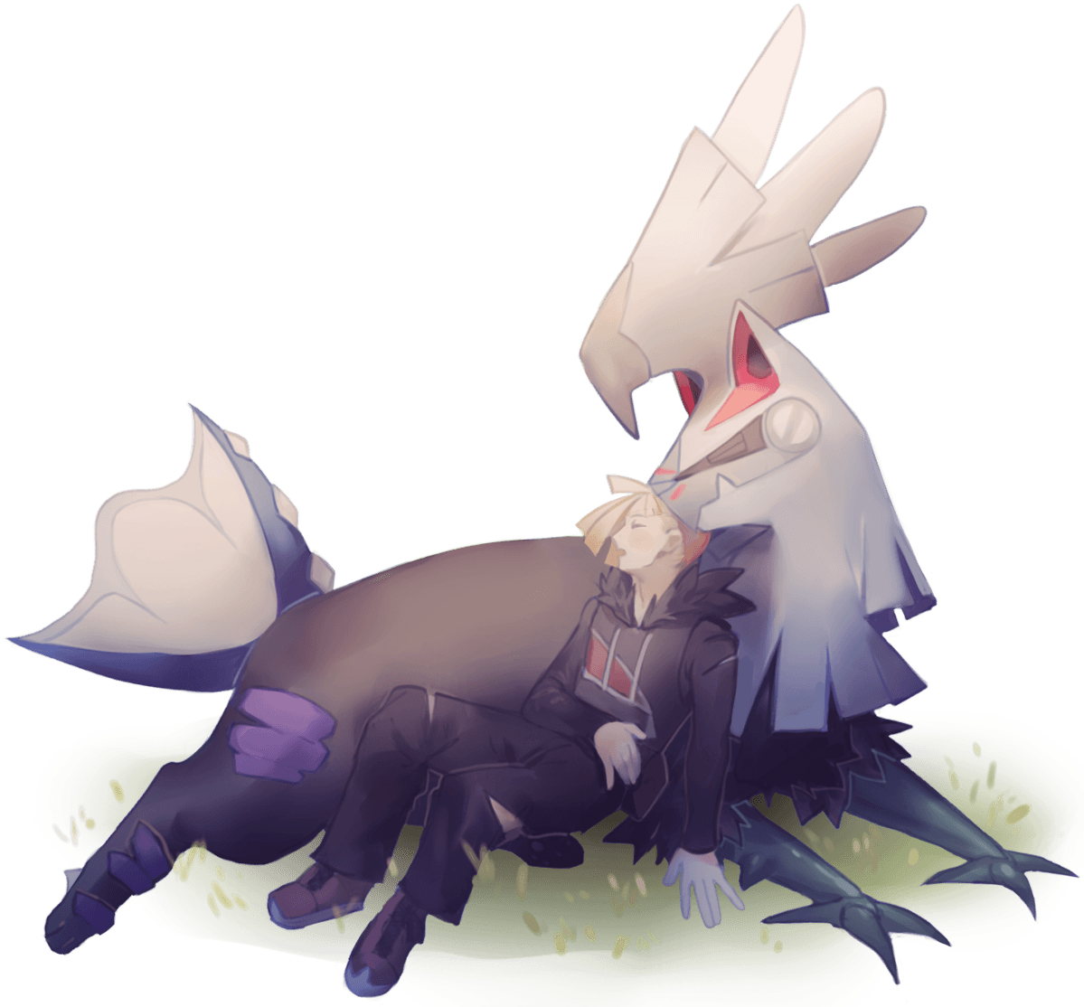 Riku114 imej Gladion and Silvally