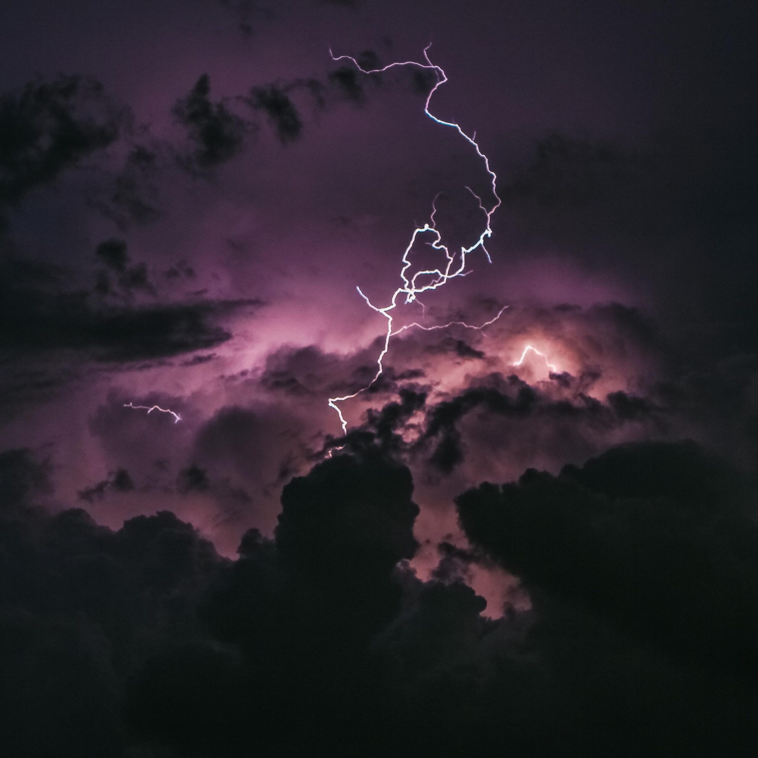 Download Storm, Lightning, 5K Apple iPad Air wallpapers