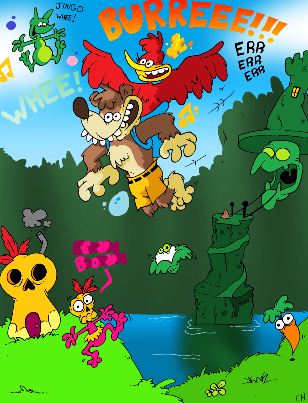 Banjo Kazooie Cartoon Image