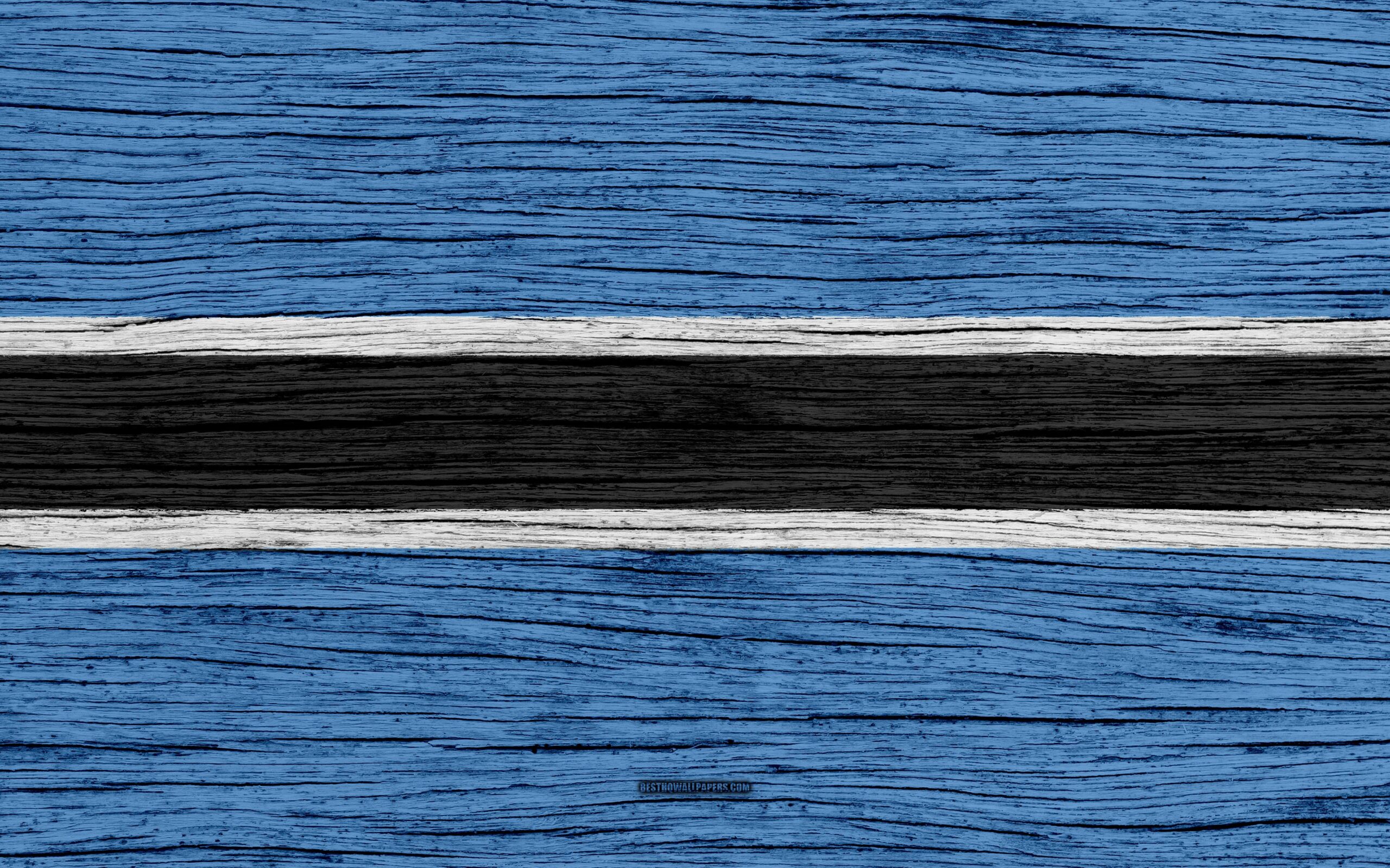 Download wallpapers Flag of Botswana, 4k, Africa, wooden texture