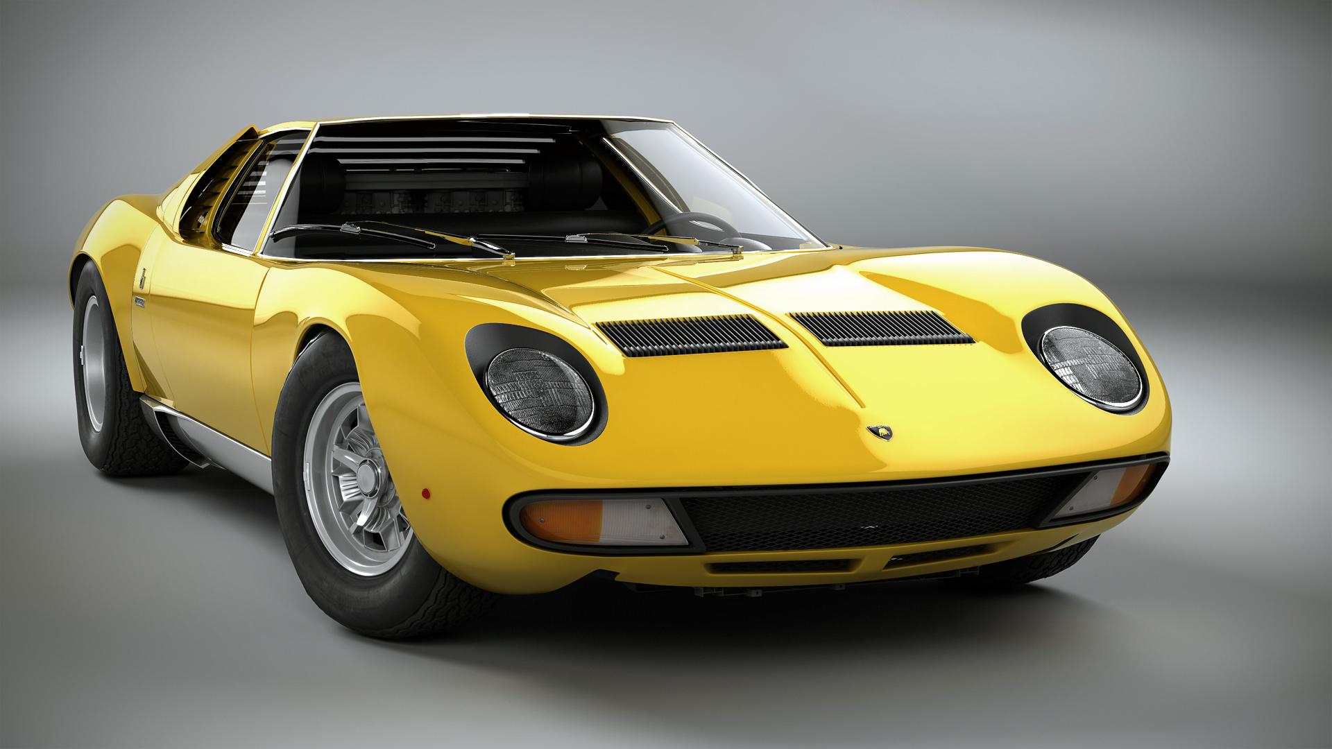 Yellow Lamborghini Miura Wallpapers Hd