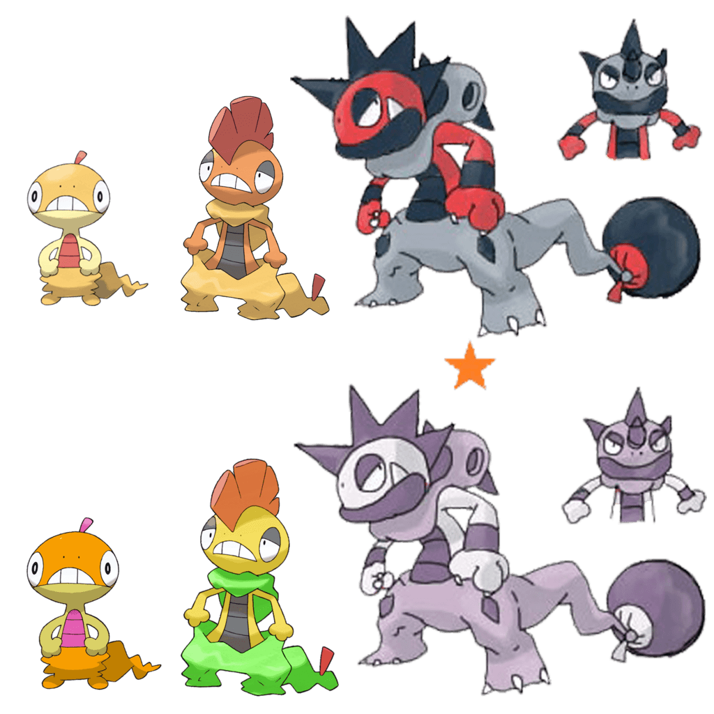 Scraggy Evolution by Midna