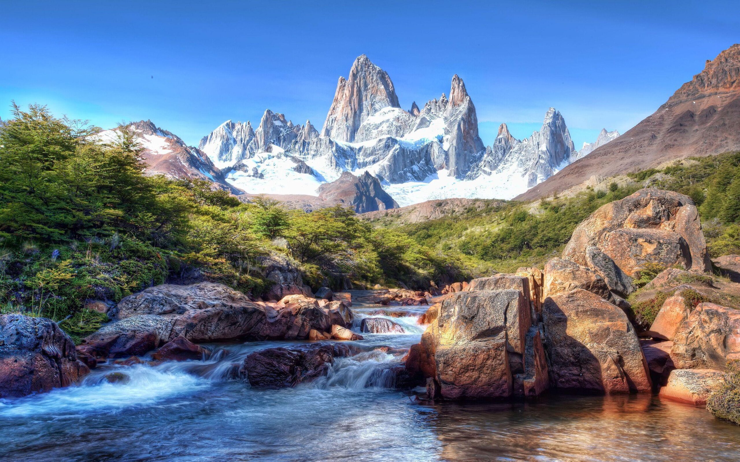 Mountain river patagonia Wallpapers