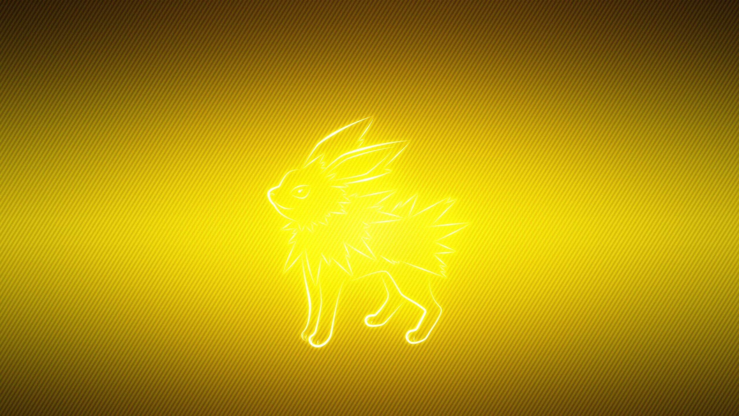 Download Wallpapers Pokemon, Yellow, Black, Jolteon 4K