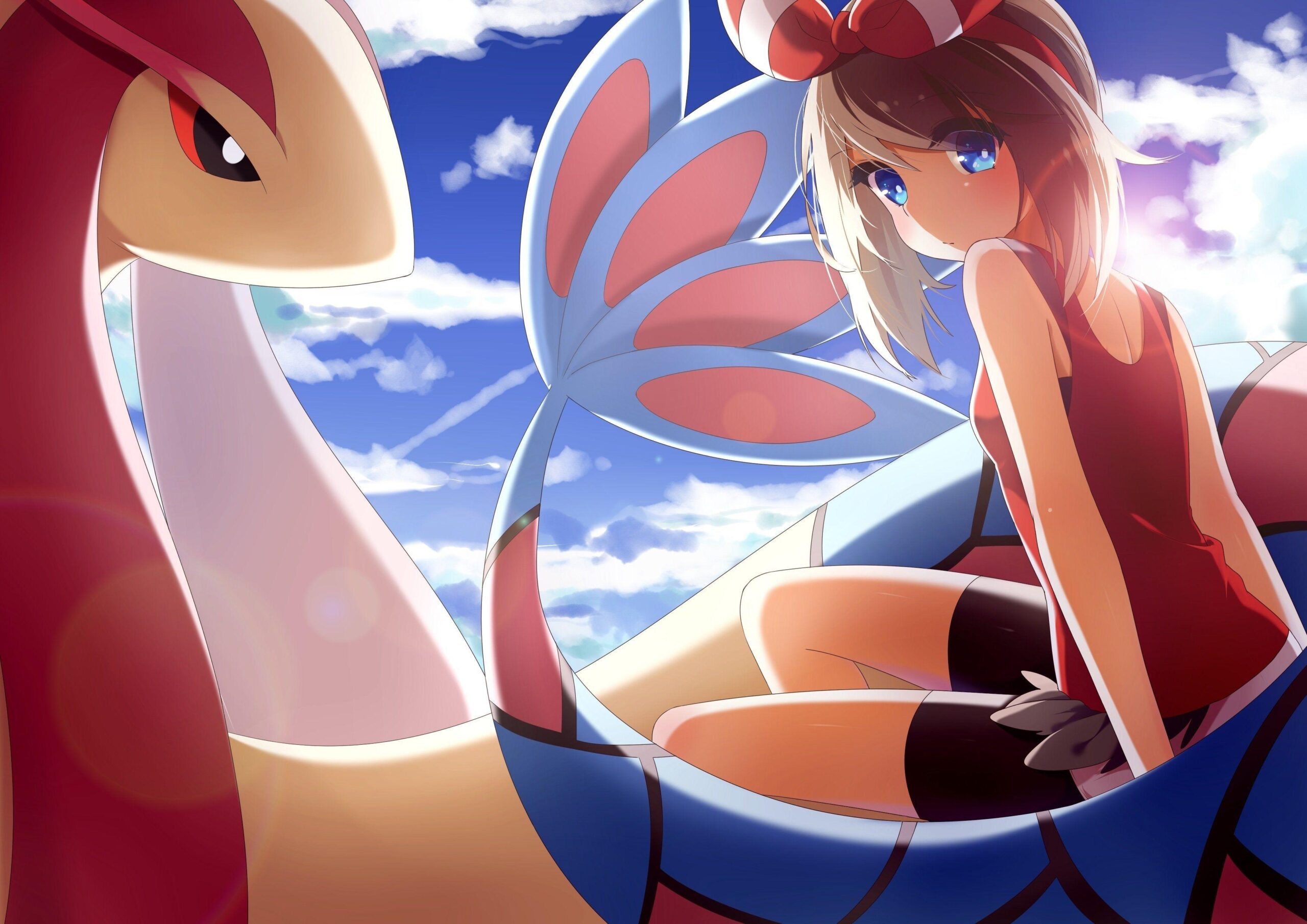 cute may milotic pokemon hd wallpapers