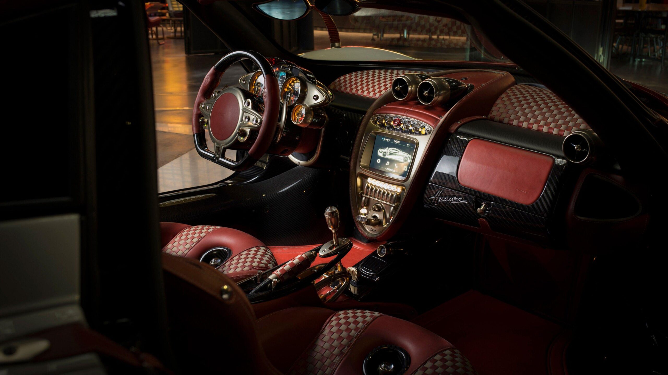 Wallpapers Pagani Huayra Lampo, interior, 4k, Cars & Bikes