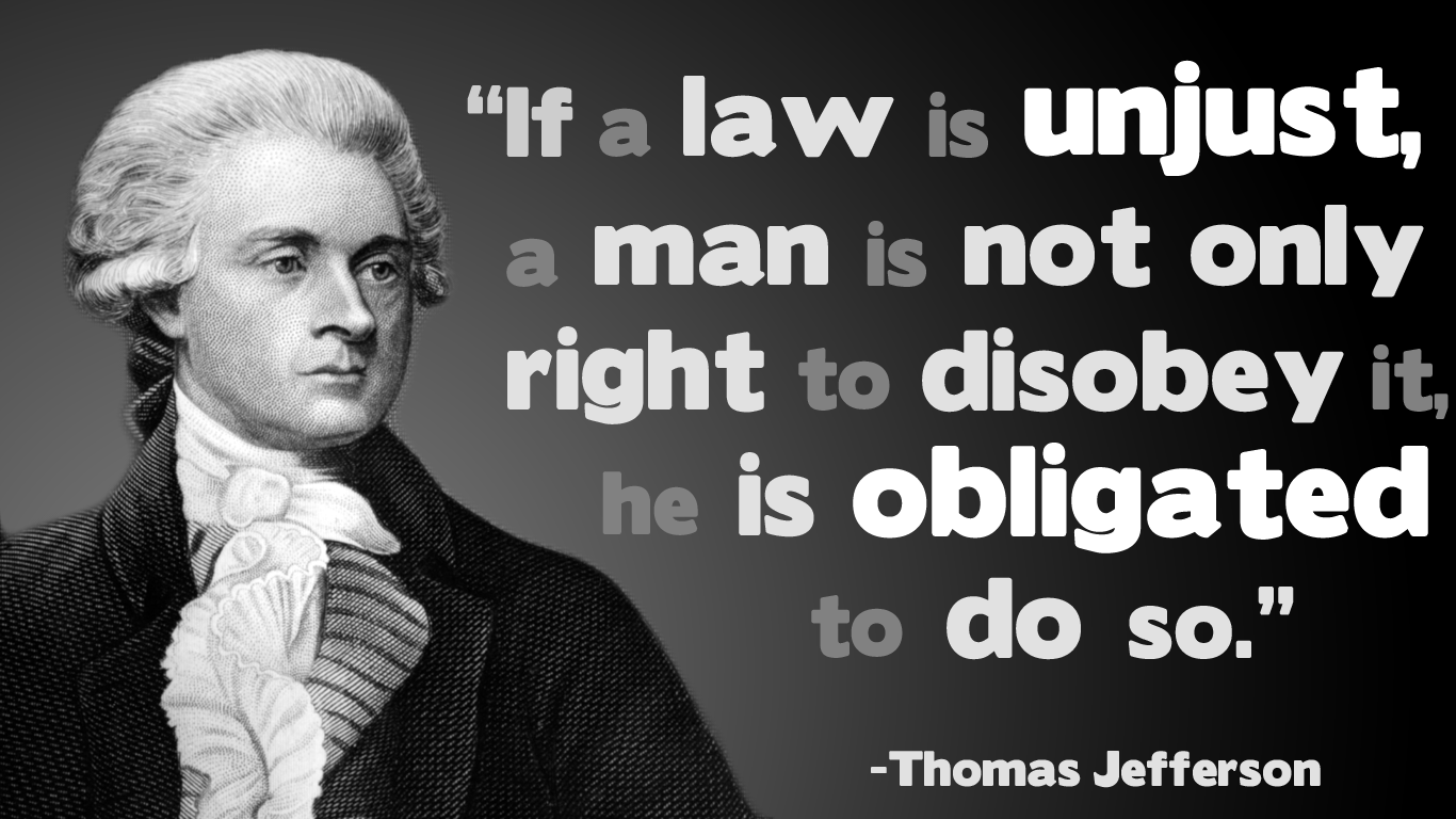 If law is unjust…"