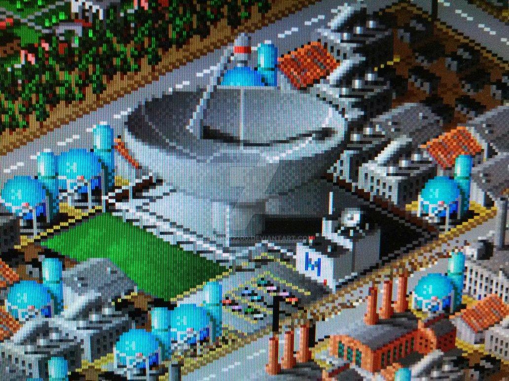 SIMCITY 2000 Microwave Power Plant by canona2200