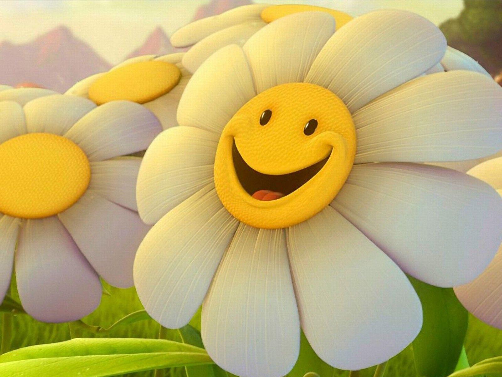 International Day Of Happiness Hd Wallpapers Flower Smiley Face