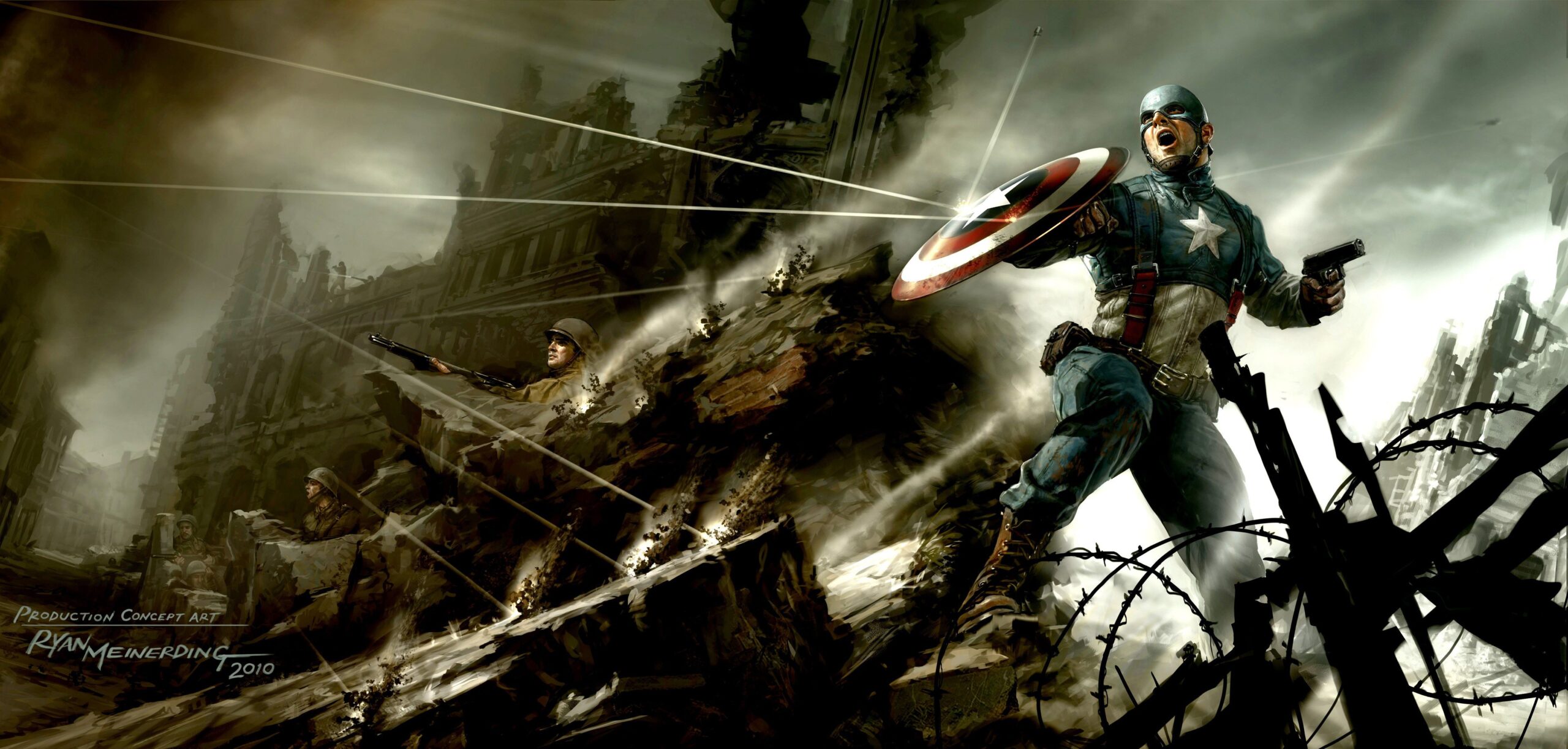 Captain America The First Avenger Artwork, HD Superheroes, 4k