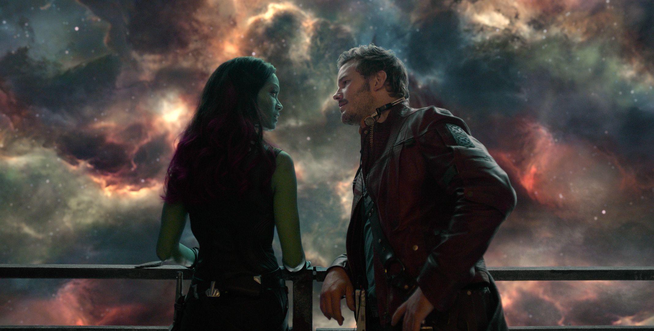 Star Lord and Gamora from Guardians of the Galaxy Desktop Wallpapers