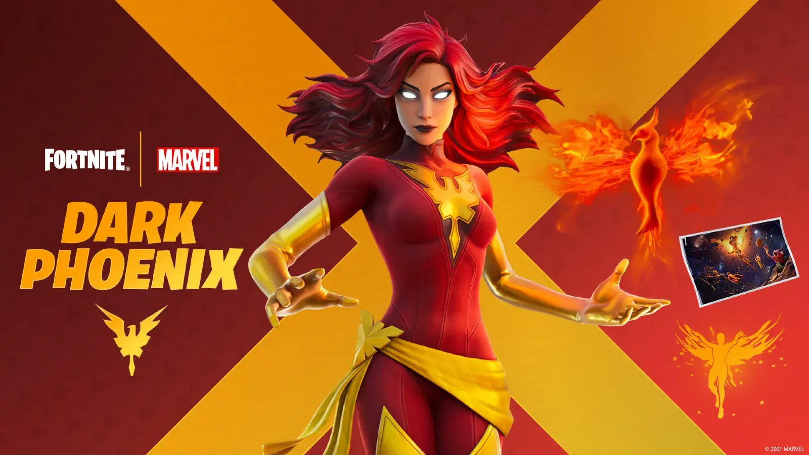 Dark Phoenix Fortnite wallpapers