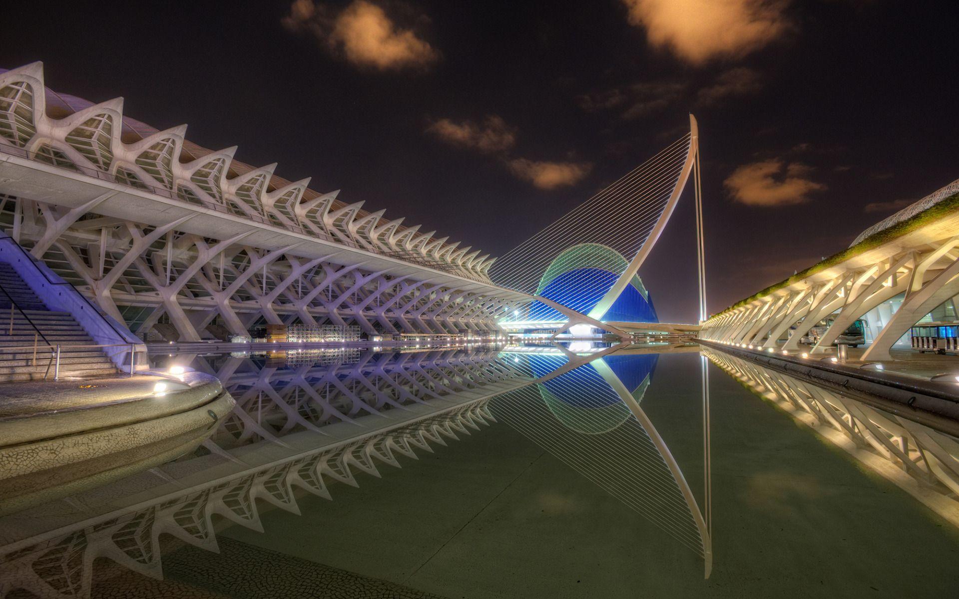 The City of Arts and Sciences of Valencia, Spain widescreen