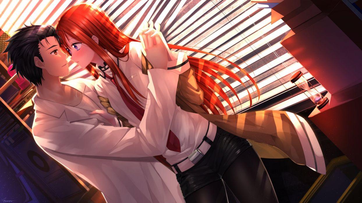 Steins Gate Okabe Rintarou Makise Kurisu wallpapers