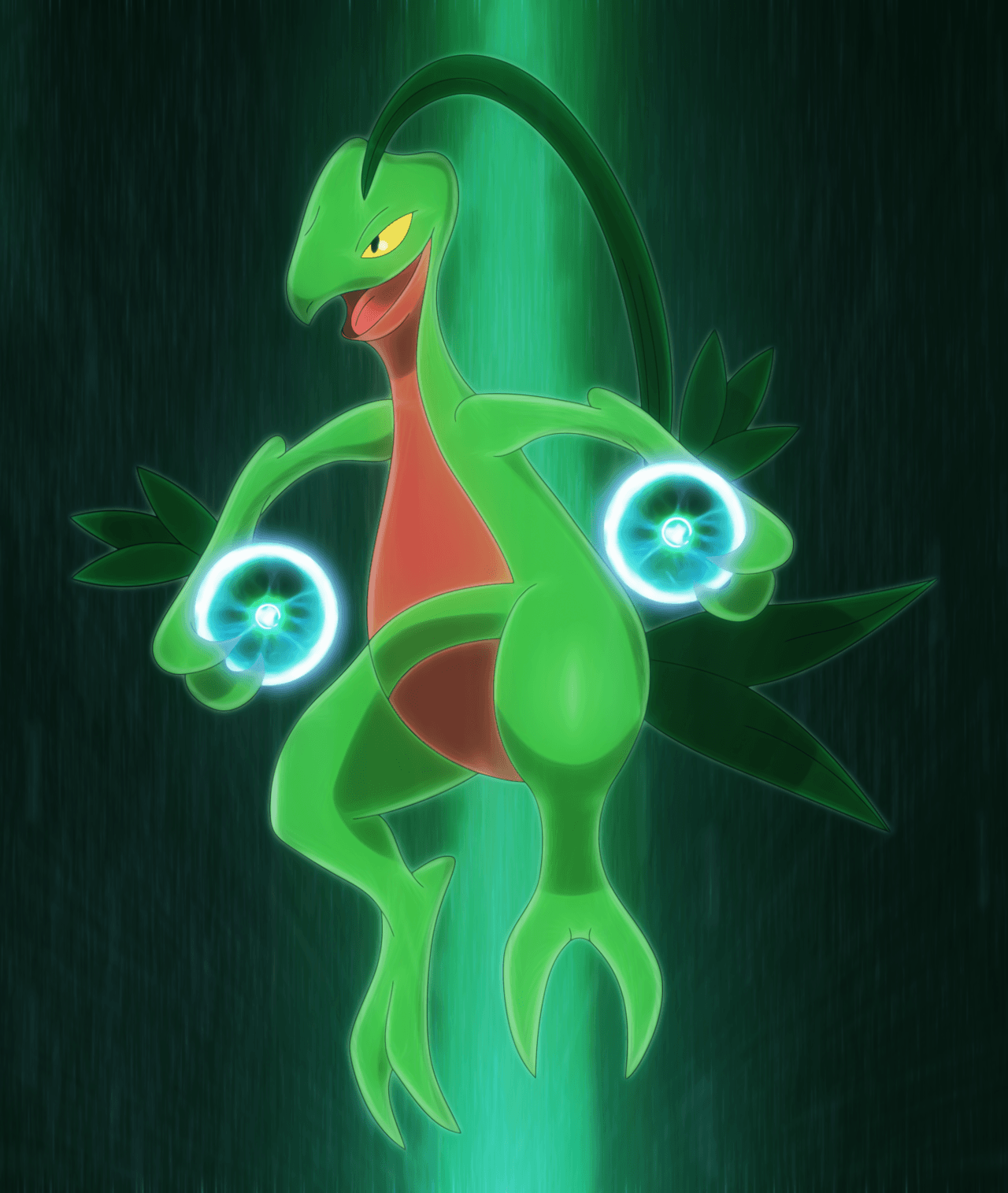 Grovyle energy ball’s by Elsdrake