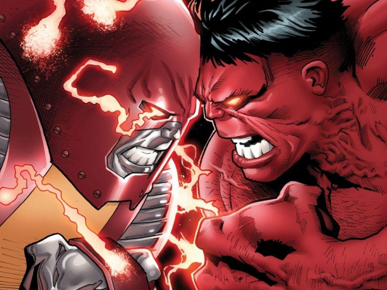 The Image of Comics Marvel Comics Red Hulk Cyclops HD Wallpapers