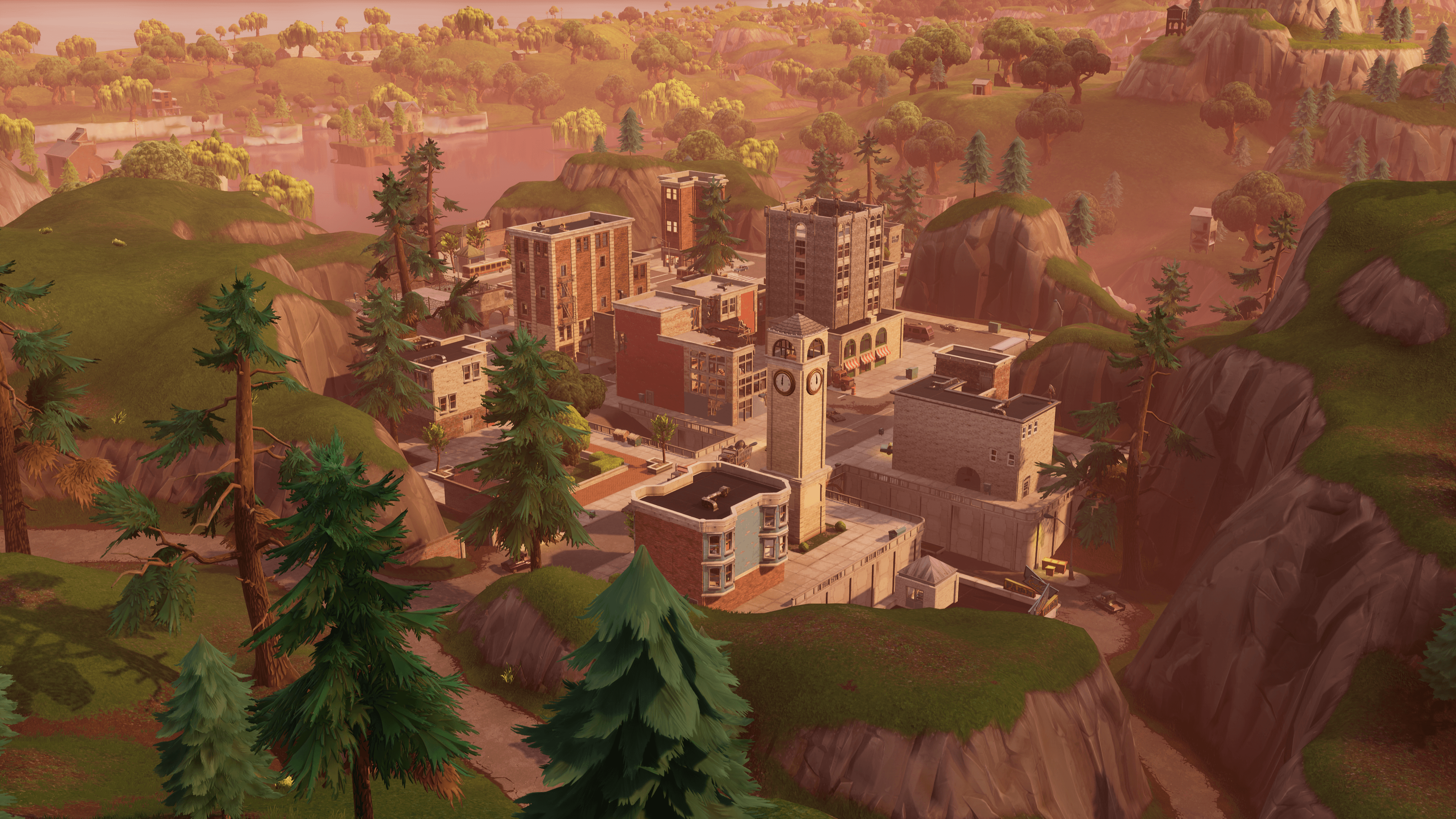 Fortnite Tilted Towers 4k Ultra HD Wallpapers