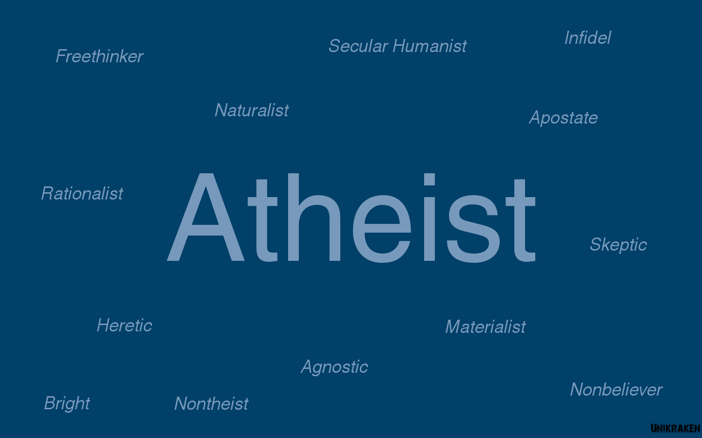 Blue text atheism wallpapers