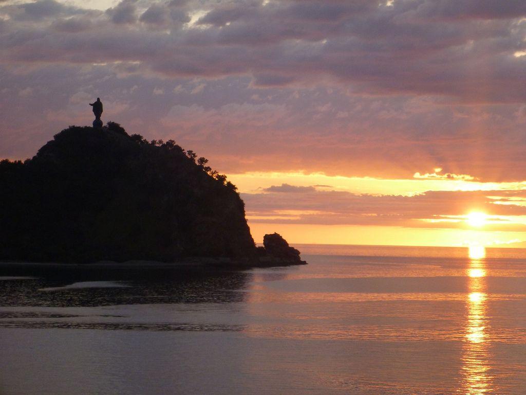 Jesus at sunset, Dili, Timor Leste