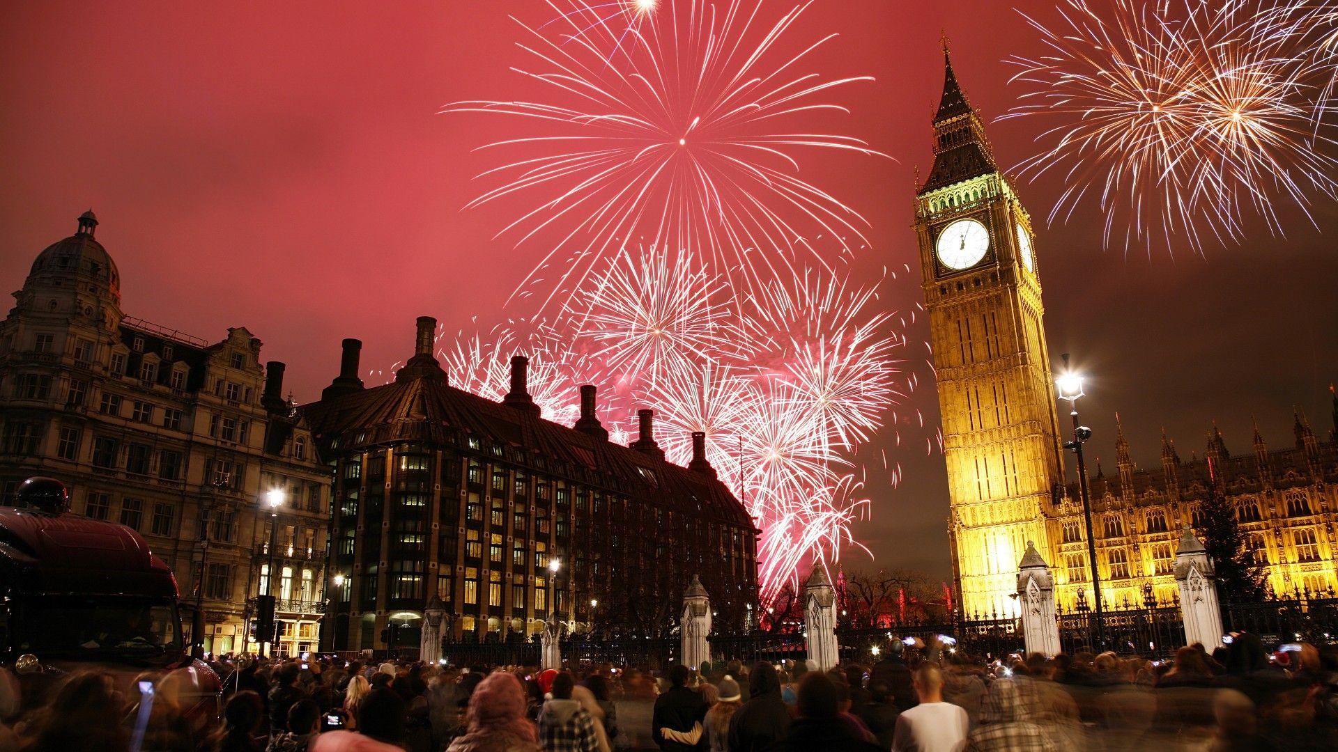 Wallpapers New Year’s Eve, London, Big Ben, 4K, World,