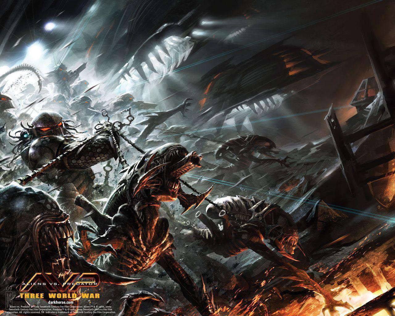 2 Aliens Vs. Predator: Three World War Wallpapers