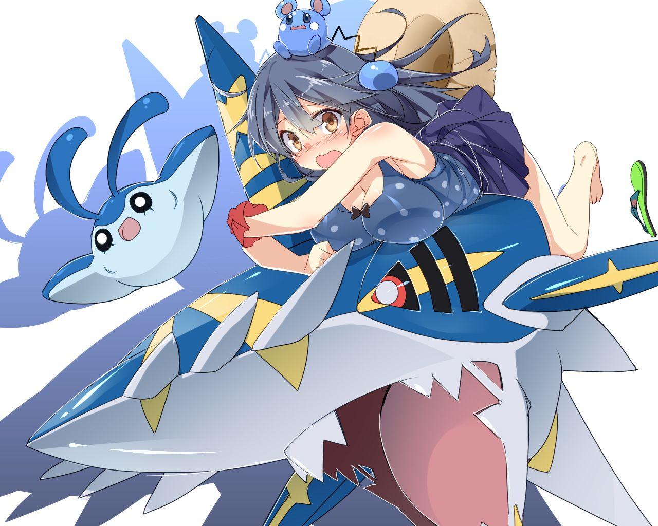 azurill, mantyke, mega sharpedo, sharpedo, and ushio