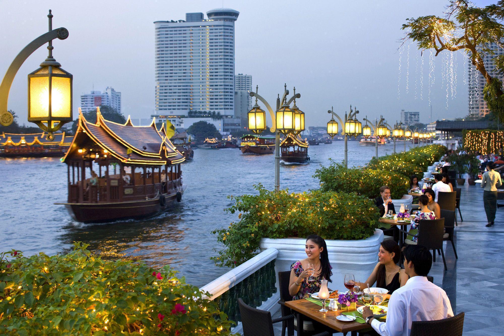 Relax on the waterfront in Bangkok, Thailand wallpapers and image