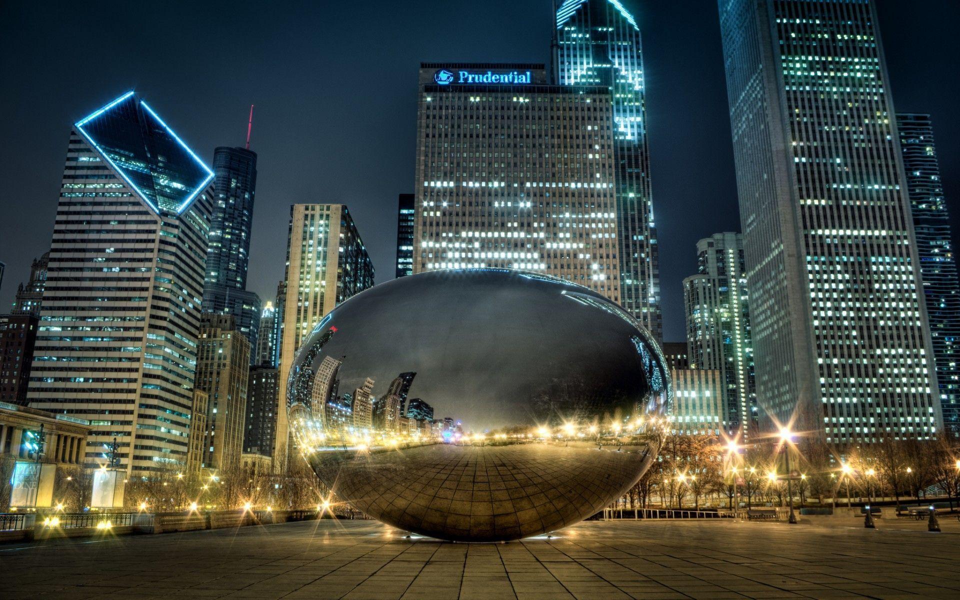 Chicago millennium park Cloud gate wallpapers